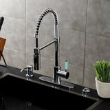 Kaiser Single-Handle 1-Hole Deck Mount Pre-Rinse Kitchen Faucet