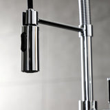 Kaiser Single-Handle 1-Hole Deck Mount Pre-Rinse Kitchen Faucet