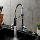 Kaiser Single-Handle 1-Hole Deck Mount Pre-Rinse Kitchen Faucet