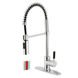 Kaiser Single-Handle 1-Hole Deck Mount Pre-Rinse Kitchen Faucet