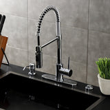 New York Single-Handle 1-Hole Deck Mount Pre-Rinse Kitchen Faucet