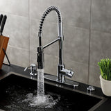 New York Single-Handle 1-Hole Deck Mount Pre-Rinse Kitchen Faucet