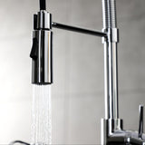 New York Single-Handle 1-Hole Deck Mount Pre-Rinse Kitchen Faucet