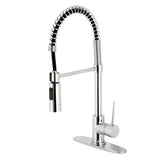 New York Single-Handle 1-Hole Deck Mount Pre-Rinse Kitchen Faucet