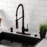 New York Single-Handle 1-Hole Deck Mount Pre-Rinse Kitchen Faucet