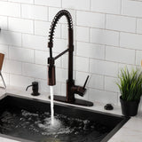 New York Single-Handle 1-Hole Deck Mount Pre-Rinse Kitchen Faucet