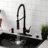 New York Single-Handle 1-Hole Deck Mount Pre-Rinse Kitchen Faucet