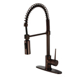 New York Single-Handle 1-Hole Deck Mount Pre-Rinse Kitchen Faucet