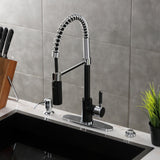 Kaiser Single-Handle 1-Hole Deck Mount Pre-Rinse Kitchen Faucet