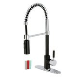 Kaiser Single-Handle 1-Hole Deck Mount Pre-Rinse Kitchen Faucet