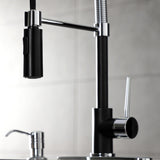 New York Single-Handle 1-Hole Deck Mount Pre-Rinse Kitchen Faucet