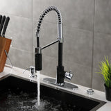 New York Single-Handle 1-Hole Deck Mount Pre-Rinse Kitchen Faucet