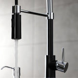 New York Single-Handle 1-Hole Deck Mount Pre-Rinse Kitchen Faucet