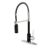 New York Single-Handle 1-Hole Deck Mount Pre-Rinse Kitchen Faucet