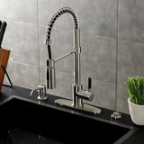 Kaiser Single-Handle 1-Hole Deck Mount Pre-Rinse Kitchen Faucet