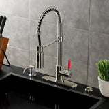 Kaiser Single-Handle 1-Hole Deck Mount Pre-Rinse Kitchen Faucet