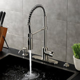 Kaiser Single-Handle 1-Hole Deck Mount Pre-Rinse Kitchen Faucet