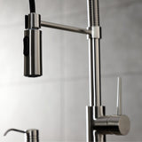 New York Single-Handle 1-Hole Deck Mount Pre-Rinse Kitchen Faucet