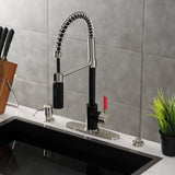 Kaiser Single-Handle 1-Hole Deck Mount Pre-Rinse Kitchen Faucet