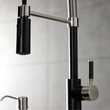 Kaiser Single-Handle 1-Hole Deck Mount Pre-Rinse Kitchen Faucet