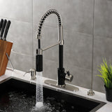 Kaiser Single-Handle 1-Hole Deck Mount Pre-Rinse Kitchen Faucet