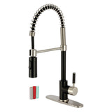 Kaiser Single-Handle 1-Hole Deck Mount Pre-Rinse Kitchen Faucet