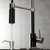 New York Single-Handle 1-Hole Deck Mount Pre-Rinse Kitchen Faucet