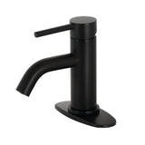 Concord Single-Handle 1-Hole Deck Mount Bathroom Faucet with Push Pop-Up