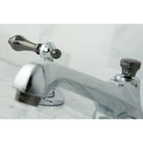 Water Onyx Two-Handle 3-Hole Deck Mount Widespread Bathroom Faucet with Brass Pop-Up Drain