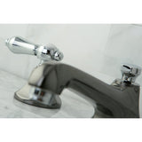 Water Onyx Two-Handle 3-Hole Deck Mount Widespread Bathroom Faucet with Brass Pop-Up Drain