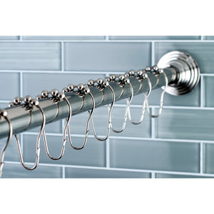 Edenscape 60-Inch to 72-Inch Adjustable Shower Curtain Rod with Rings