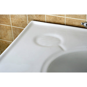 Imperial Ceramic Console Sink with Stainless Steel Legs