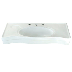 Imperial 36-Inch Ceramic Console Sink (8-Inch, 3-Hole)