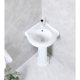 Pilaster 22-Inch Ceramic Pedestal Sink (Single Hole)