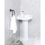 Pilaster 22-Inch Ceramic Pedestal Sink (Single Hole)