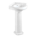 Pilaster 22-Inch Ceramic Pedestal Sink (Single Hole)