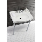 Fauceture Stainless Steel Console Sink Legs