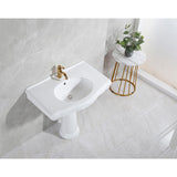 Sovereign 35-Inch Ceramic Pedestal Sink (Single Hole)