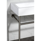 New Haven 39-Inch Console Sink with Stainless Steel Legs