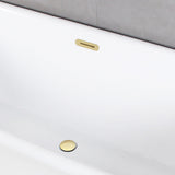 Aqua Eden 55-Inch Acrylic Oval Double Ended Freestanding Tub with Drain