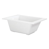 Aqua Eden 48-Inch Acrylic Rectangular Drop-In Tub with Anti-Skid Surface