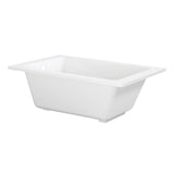 Aqua Eden 54-Inch Acrylic Rectangular Drop-In Tub with Anti-Skid Surface