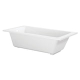 Aqua Eden 67-Inch Acrylic Rectangular Drop-In Tub with Anti-Skid Surface