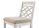 Havanna Set of 2 Off White 19" Wide Contemporary Fabric Chair with Cushion