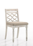 Havanna Set of 2 Off White 19" Wide Contemporary Fabric Chair with Cushion