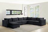 Madison Dark Gray Fabric 7 Piece Modular Sectional Sofa Chaise