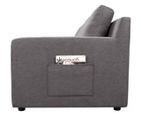 Waylon Gray Linen 7-Seater L-Shape Sectional Sofa with Storage Ottoman and Pockets