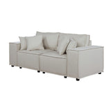 Elson Loveseat in Beige Linen