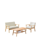 Bahamas Coffee Table Beige Loveseat Chair Set