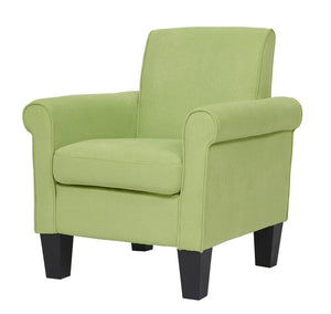 Angela Green Microfiber Fabric Armchair